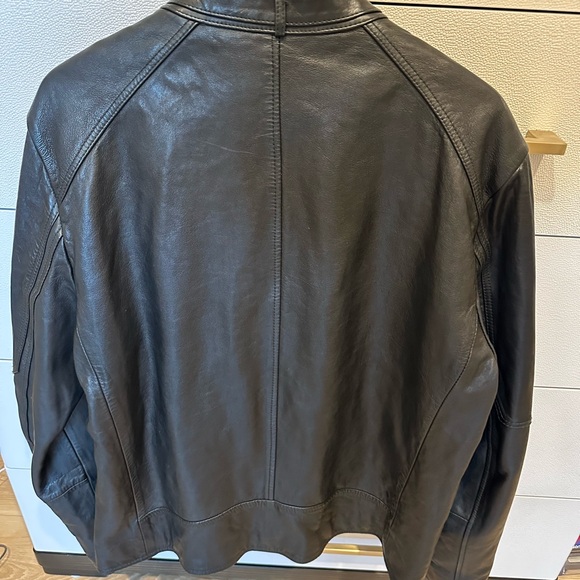 All saints men’s Cora leather jacket xl - Picture 8 of 8